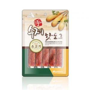 강아지핫도그 애견간식 펫스토리 수제 핫도그 1팩 100g 소고기