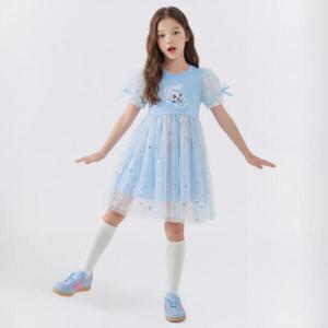 아트박스/프리미에팜 캐치  티니핑 여아용 5부 샤 레이스 원피스