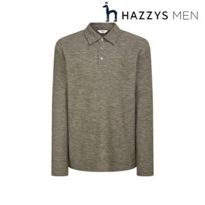 헤지스 남성 (HZTS6A200K2)  26SS  PREMIUM  울혼방 카라 티셔츠