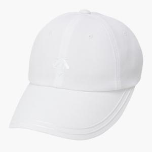 데상트골프모자 JQS DQ12WFCP32-BWTG 여성 리본  와이드 볼캡 / Bright White