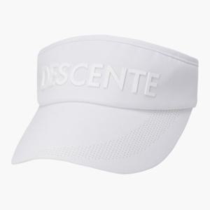 데상트골프썬캡 JQS DQ12WFSV35-BWTG 여성 펀칭 선바이저 / Bright White