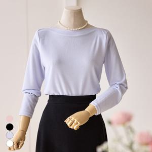 [커스텀에이블] 보트넥 긴팔 티셔츠_T2602TS030A