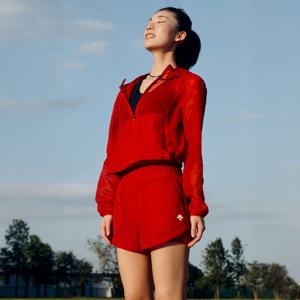 [데상트공식] 우먼스 러닝 립스탑 레깅스 일체형 쇼츠 SR122RHP31