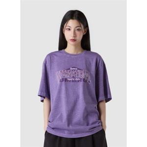 엄브로 HBL 위켄드 훌리건 피그먼트 다잉 레터링 그래픽 반팔 티셔츠 UQ221CRS58 372915