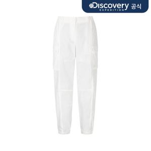 [디스커버리] 프레시벤트 여성 테이퍼드 카고조거팬츠 (WHITE) DWPT74063-WHS