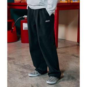 지프 JEEPKIDS 스몰 로고 핀턱 트레이닝 팬츠(KQ5TPU098BK)