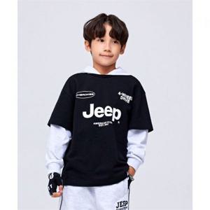 지프 JEEPKIDS 체로키 레이어드 후드티 (KP5THU192BK)