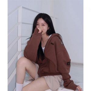 지프 JEEP 2WAY 오버핏 스몰 지프 후드집업 (JR5TZU051BR)