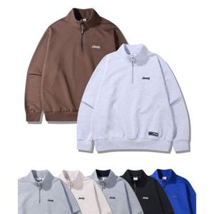 지프 JEEP [360g] M-Logo 하프집업 맨투맨 (JR5TSU838) 8 colors