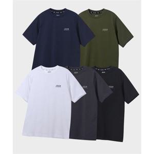 지프 JEEP [2PACK] 190g 싱글 에어그램 머슬핏 반팔 티셔츠 (JQ5TSU152BK)