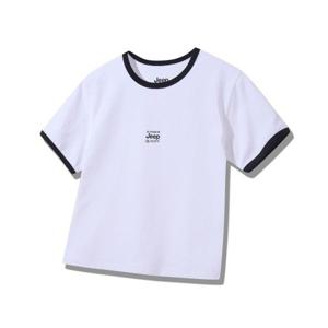 지프 JEEP WOMEN WAVY 링거 반팔티 (JQ5TSF141WH)