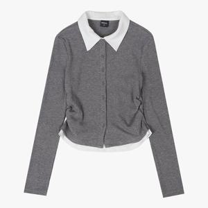 [유솔(아동)][유솔] 레이어드 셔츠 긴팔 가디건 ULLA26SZ1