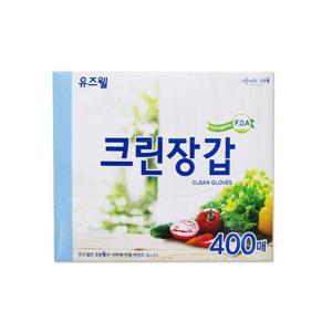 크린랩 유즈웰 비닐장갑 400매