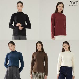 [NNF] [NNF] (여성) NNF 23FW 기모 모크넥 티셔츠 5종