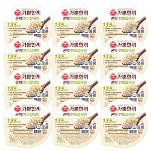 오뚜기 가뿐한끼 곤약 현미잡곡밥 130g 12개 / 즉석밥