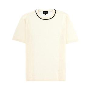 조르지오 아르마니 반팔 티셔츠 GM003520 AF24710F0026 IVORY