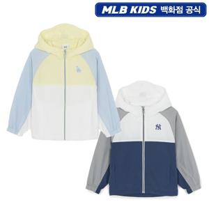 [MLB키즈]아웃도어 컬러블럭 홑겹 바람막이(7AWJB0763)