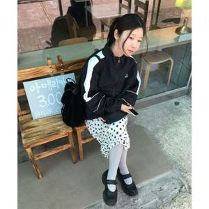 르꼬끄 유니 듀스 루즈핏 자켓 - 블랙 QR123JJK22 405881