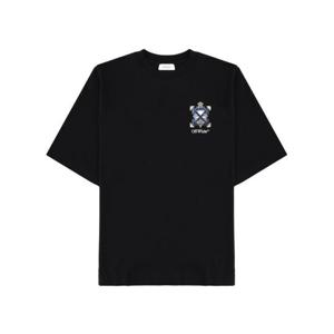 오프화이트 반팔 티셔츠 44MAA120 S26J003001 BLACK