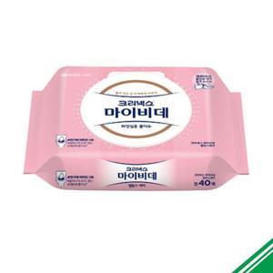 [베스트쇼핑]크리넥스 마이비데 물티슈 밸런스케어 40매 x6개
