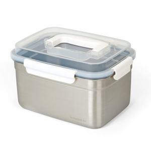 퀸센스 밀폐용기 스텐304 무연마 센싱락 3호 4.7L 대