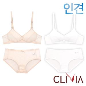 [크리비아]주니어2단계 인견 메쉬 브라팬티2종(CLB6058)75A-85A