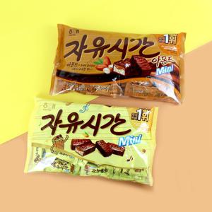 해태 자유시간 미니 오리지널1봉+아몬드1봉 /초코바