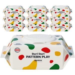 도리도리 시그니처 물티슈 캡형 100매x20팩 대용량 엠보싱 (50gsm)