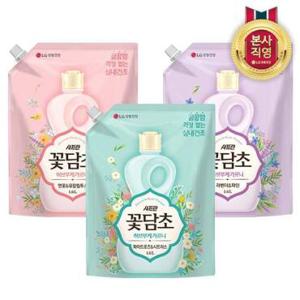 [빠른배송] 샤프란 꽃담초 섬유유연제 리필 1.6L x 4개 3종 택1