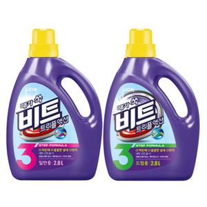 [라이온][비트] 액체 세탁세제 트리플액션 2.8L 일반/드럼 2종 중 선택1