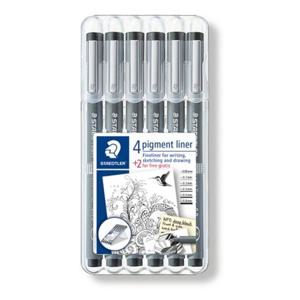 피그먼트라이너펜 흑 0.8 308 08-9 1자루 STAEDTLER