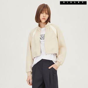 [시슬리]시슬리 하이디 저지 크롭 점퍼 SAJP05311_BE