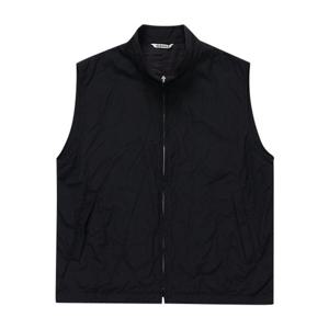 오라리 조끼 A24SV02WP BLACK 하이 카운트 울 포플린 베스트