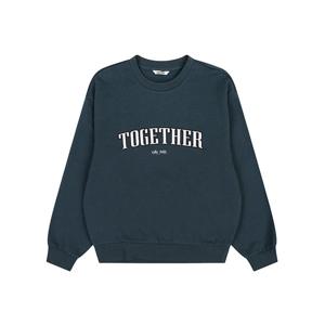 여성)TOGETHER 자수 세미 오버핏 맨투맨_AO3WTS653-HT