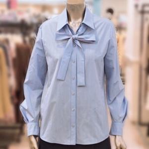 [미니멈]MWDAWB9350 카라넥 스트라이프 블라우스