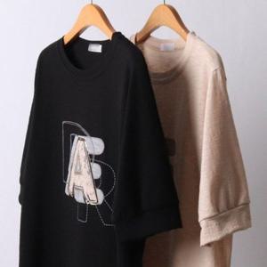 306I542S 알파벳 A 레이스 빅사이즈 반팔티