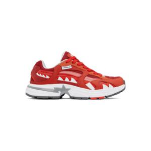26 SS BAPE 남성 레드 샤크 스타 코리아 M1 스니커즈 251546M237011