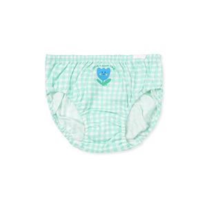 [오가닉맘] 아동 라인체크민트여아팬티 (MKSUUP34) MKSUUP34