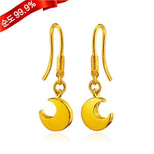 [골드모아] 순금 귀걸이 5.62g 24K [반달]