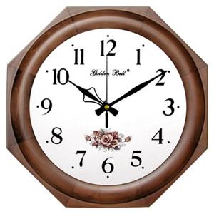 GB3014 무소음 원목 팔각 플라워 벽시계