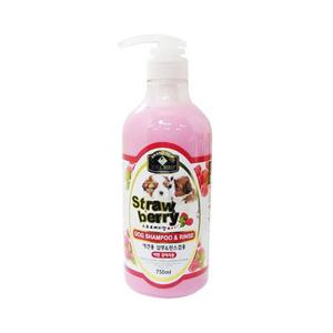 강아지용 샴푸앤린스 750ml 스트로베리향
