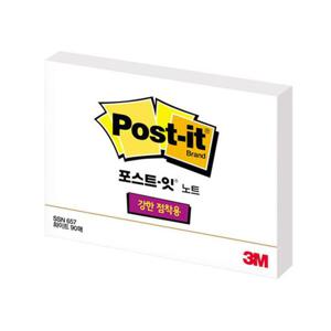 3M 포스트잇 강한점착용 657 SSN 화이트 2개 포스트잇 메모지 점착메모지 접착메모지 노트 수첩 플래그 포