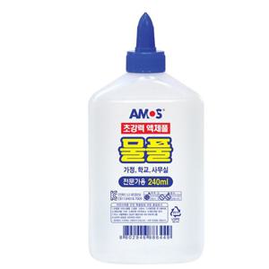 아모스 초강력 액체풀 물풀 240ml 문구 학용품 사무용품 문구용품 문방풀
