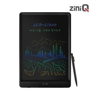 지니큐 LCD-C1200 컬러글씨 전자노트 메모패드 전자노트패드 메모패드 전자메모패드 전자칠판 낙서장 메모