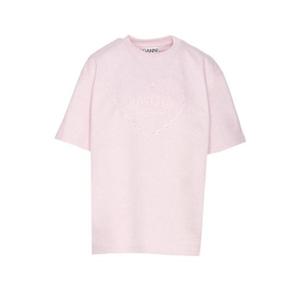 가니 반팔 티셔츠 T4090 868 CHALK PINK DOM