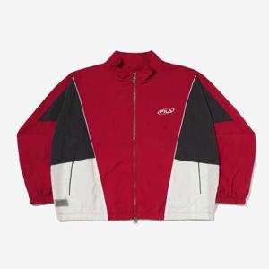[FILA] [휠라] TAG가 169,000원 크링클 메쉬안감 컬러블럭 바람막이(FS2JKG1102X_RED) (FS2JKG1102X_RED)