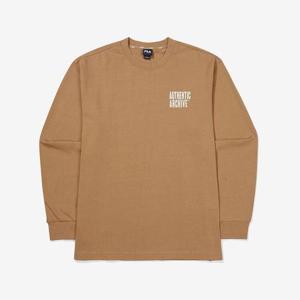 [FILA] [휠라] TAG가 59,000원 빅레터링 면 라운드 긴팔티(FS2RLF3102X_CAL) (FS2RLF3102X_CAL)