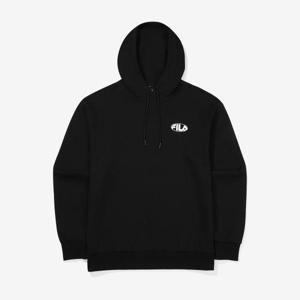 [FILA] [휠라] TAG가 89,000원 로고 면혼방 후드티(FS2POF3105X_BLK) (FS2POF3105X_BLK)