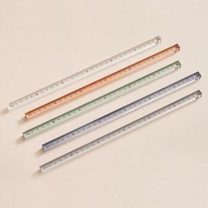 아트박스/오피스큐 롭다 아크릴스틱자 30cm Soil Pink 모나미