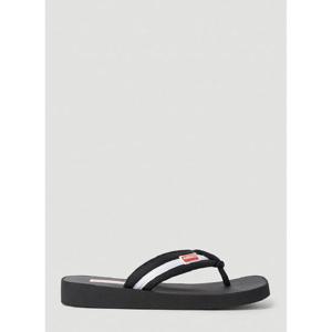 26 SS 겐조 여성 로고 패치 플립플롭 knz0252049blk